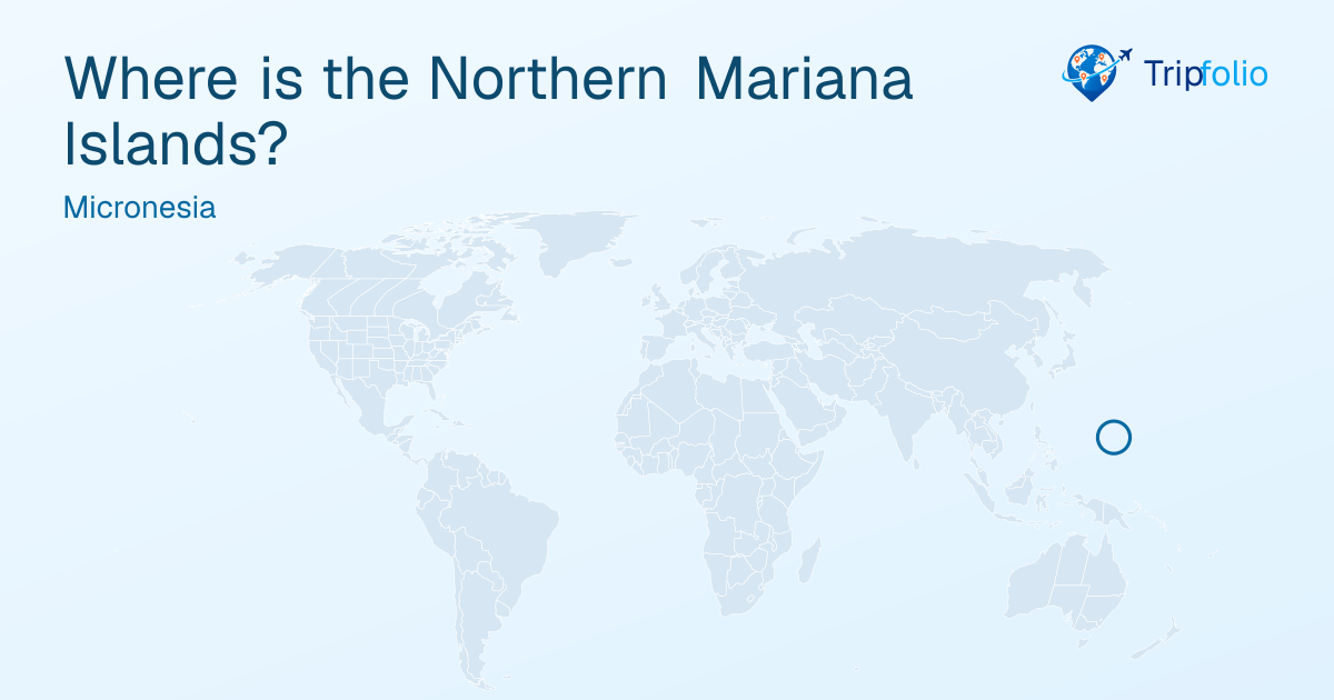 World map with the Northern Mariana Islands highlighted in green and circled